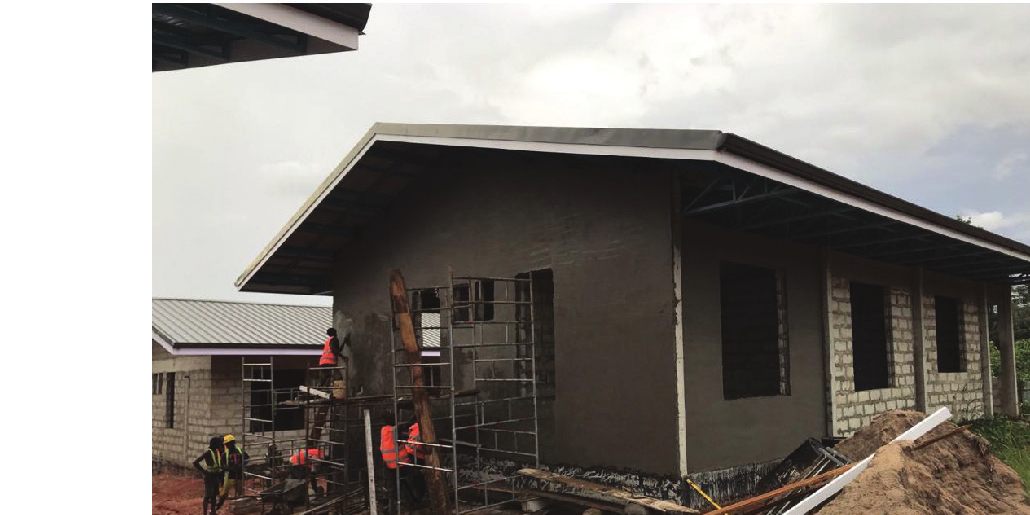 Nsaba Doctors Bungalows project under construction
